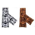 Lady Fashion Skull Pattern Knitted Scarf Winter Scarf (SK113)